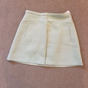 J. Crew Mint Green A-Line Mini Skirt for Casual Wear